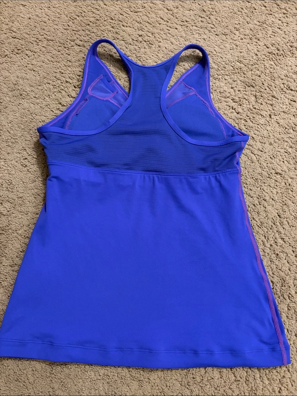 Nike Fit Dry Crossover V Neck Racerback Court Victory Purple/Pink Rise  8/10